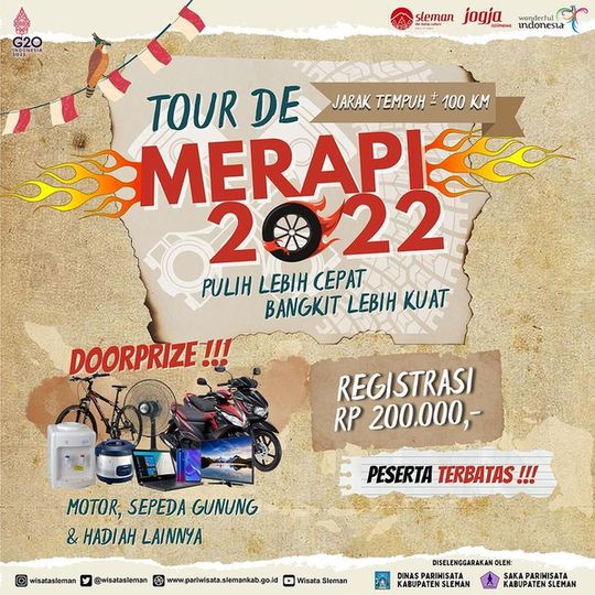 Tour de Merapi 2022 ‘Pulih Lebih Cepat, Bangkit Lebih Kuat’(16 Oktober 2022)